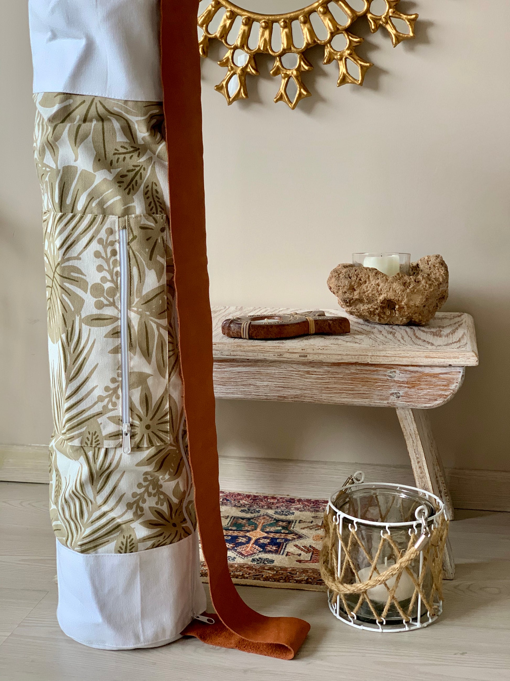 Bolsa para tapete de yoga - Hojas