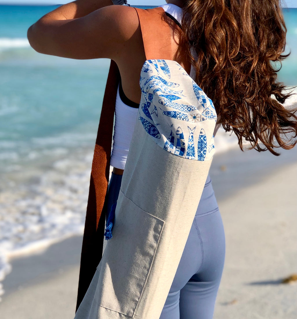 Bolsa para tapete de yoga - Peces