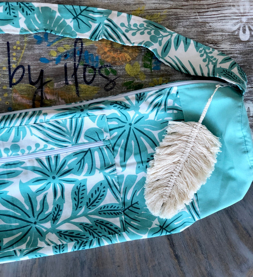 Bolsa para tapete de yoga - Hojas