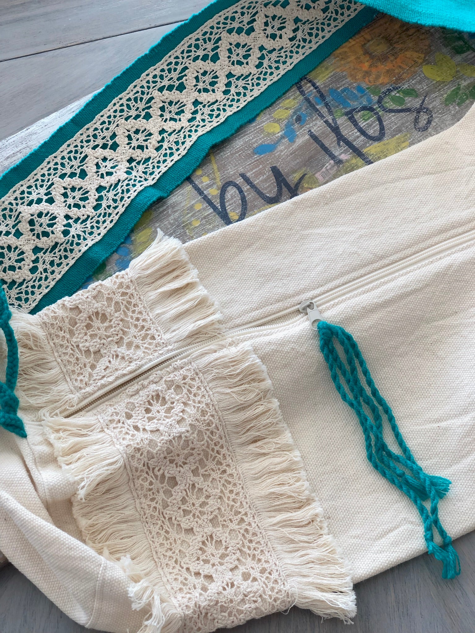Bolsa para tapete de yoga - Beige
