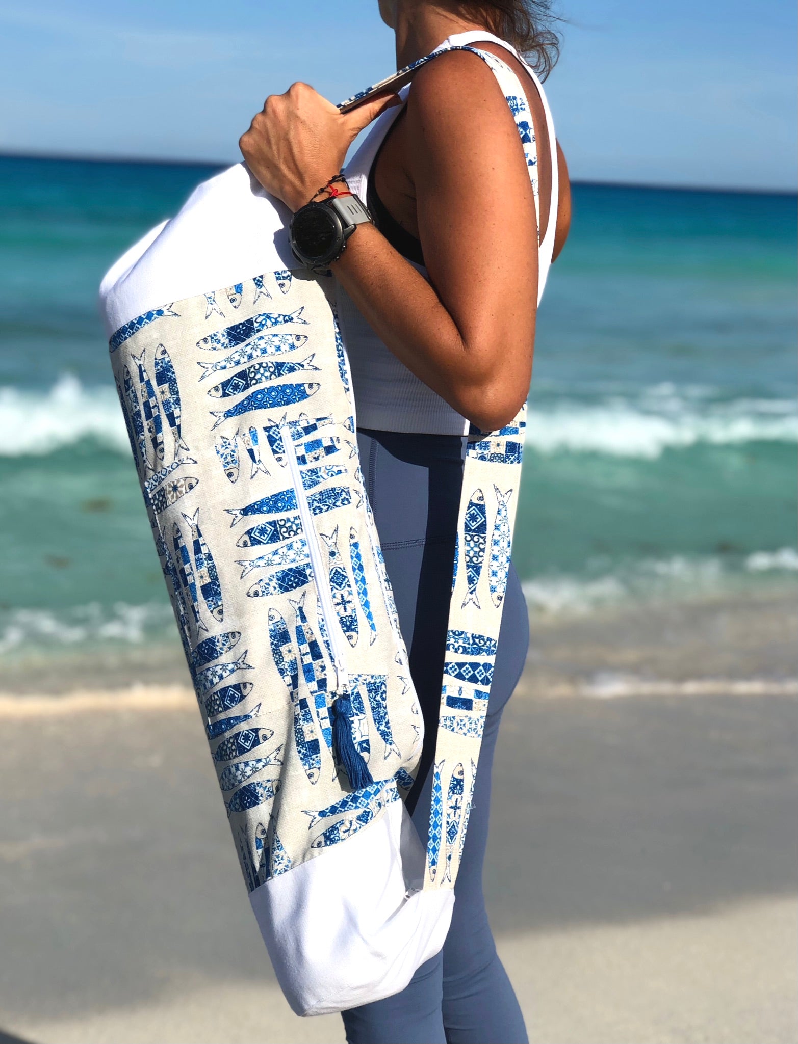 Bolsa para tapete de yoga - Peces