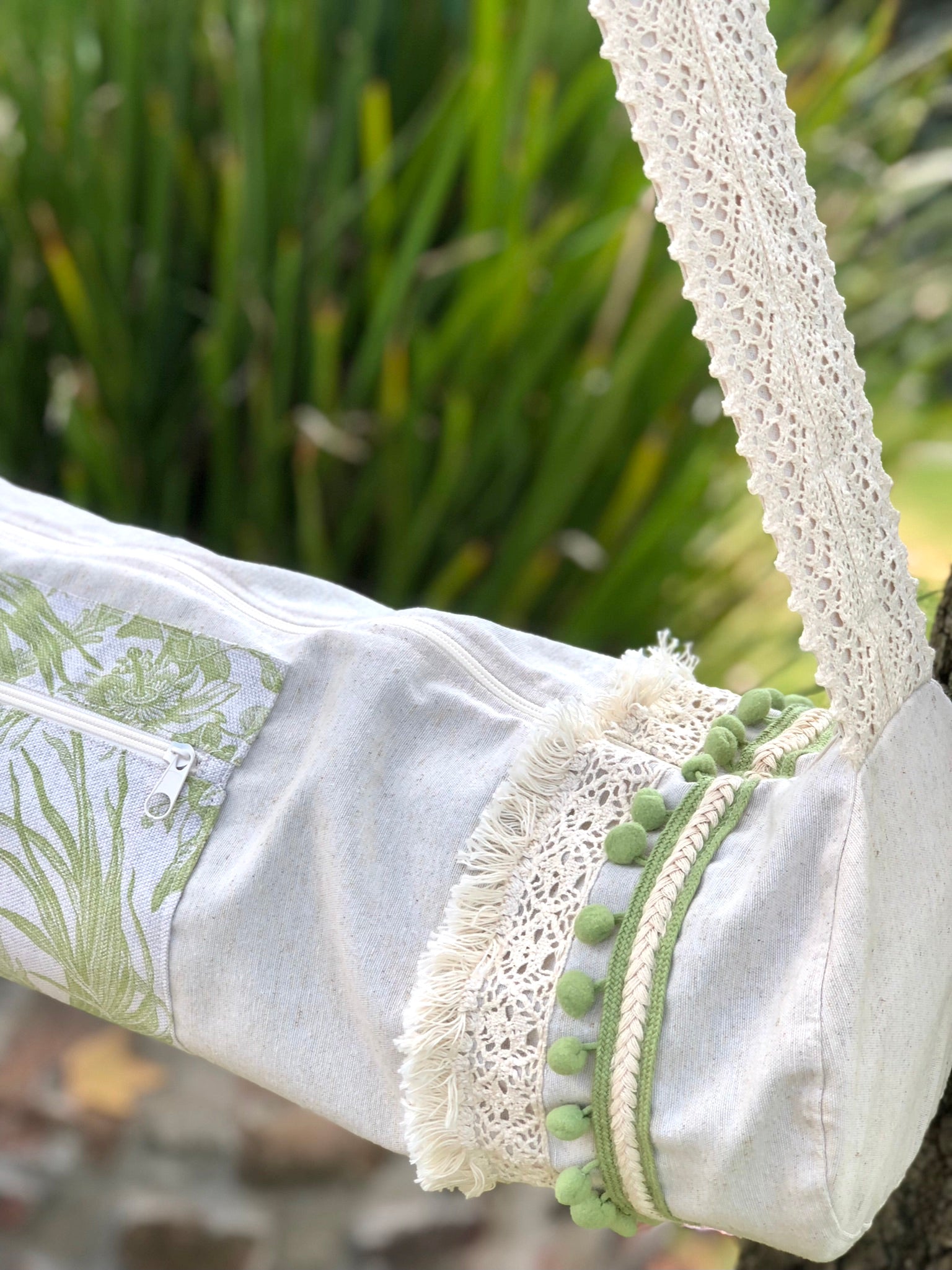 Bolsa para tapete de yoga - Hojas