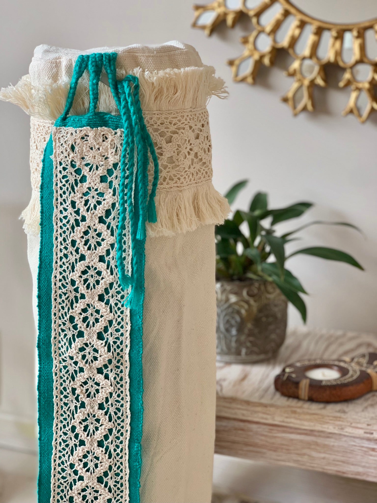 Bolsa para tapete de yoga - Beige