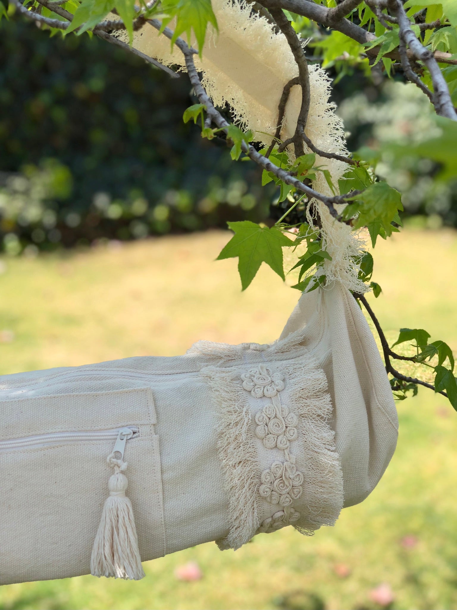 Bolsa para tapete de yoga - Beige