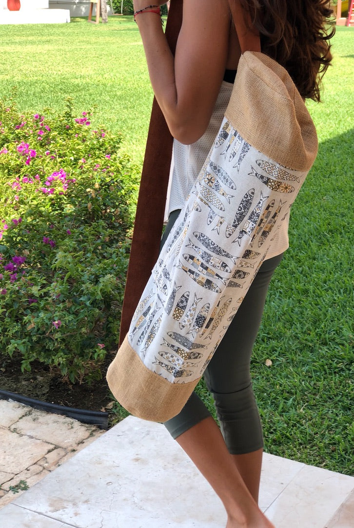 Bolsa para tapete de yoga - Peces