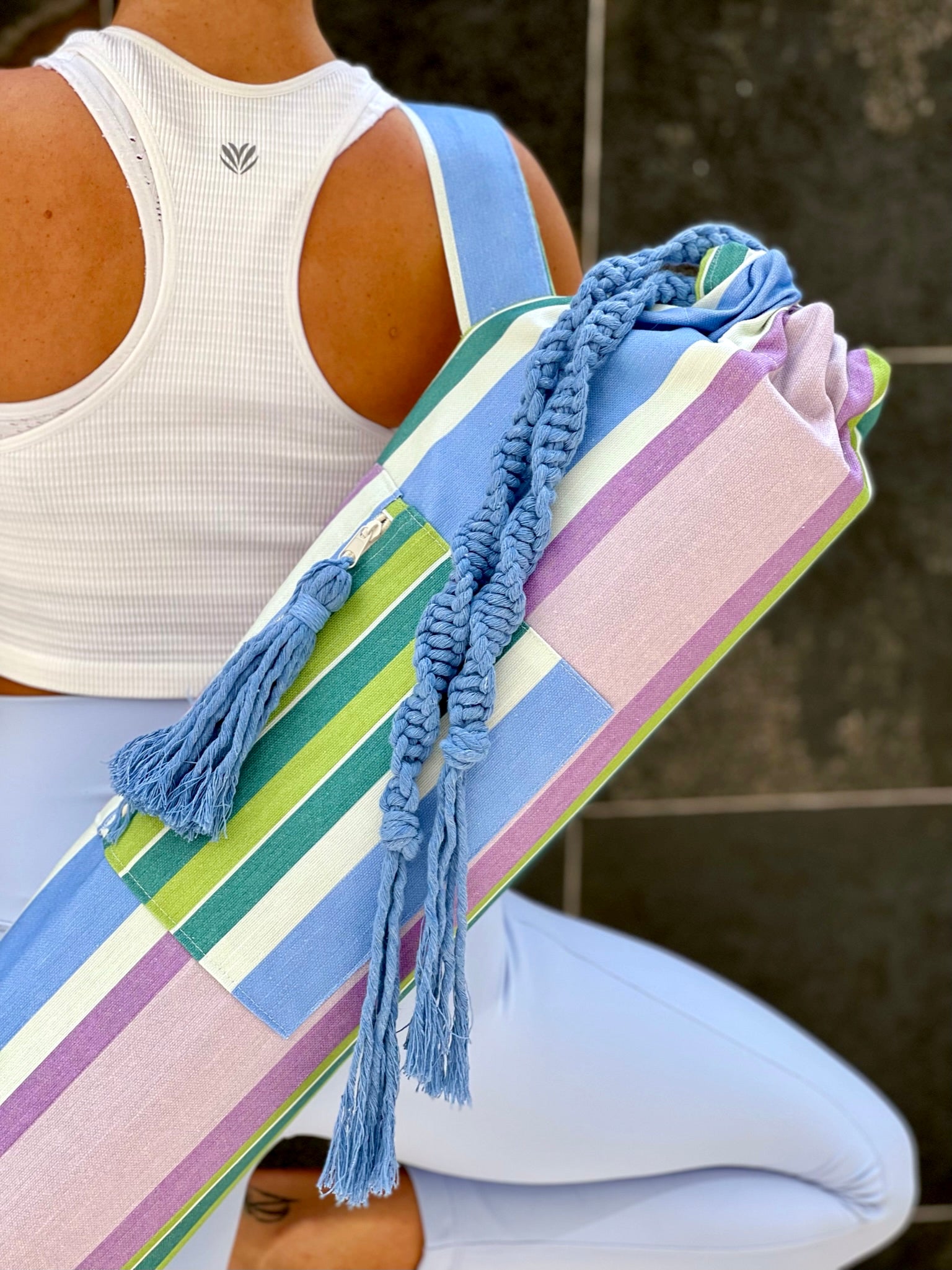 Bolsa para tapete de yoga - Rayas