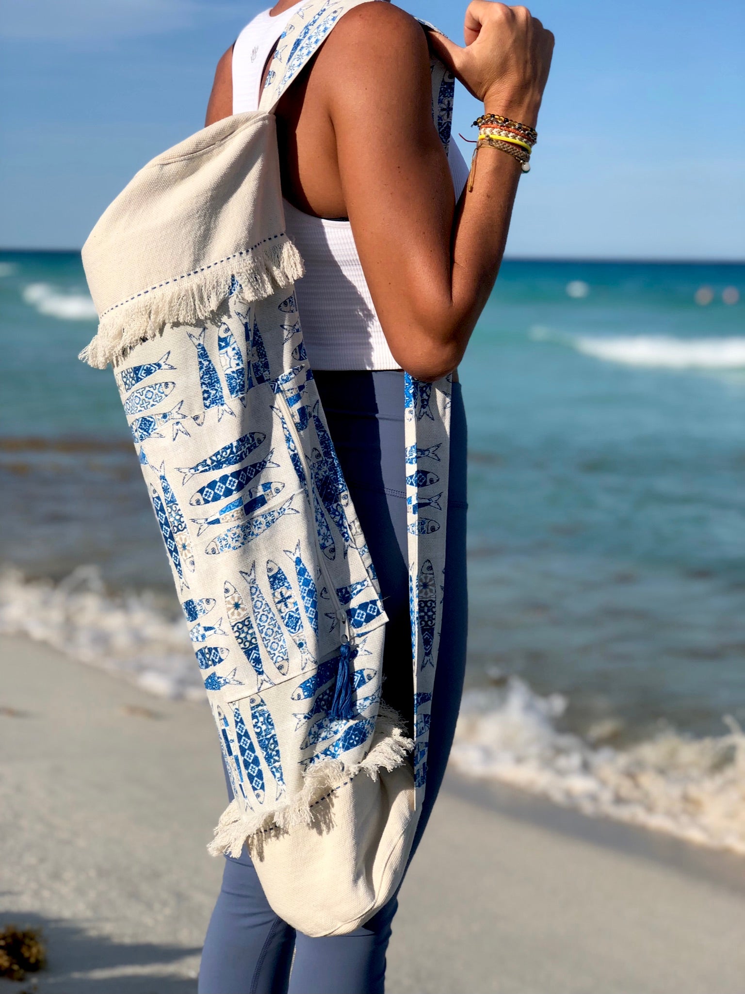 Bolsa para tapete de yoga - Peces