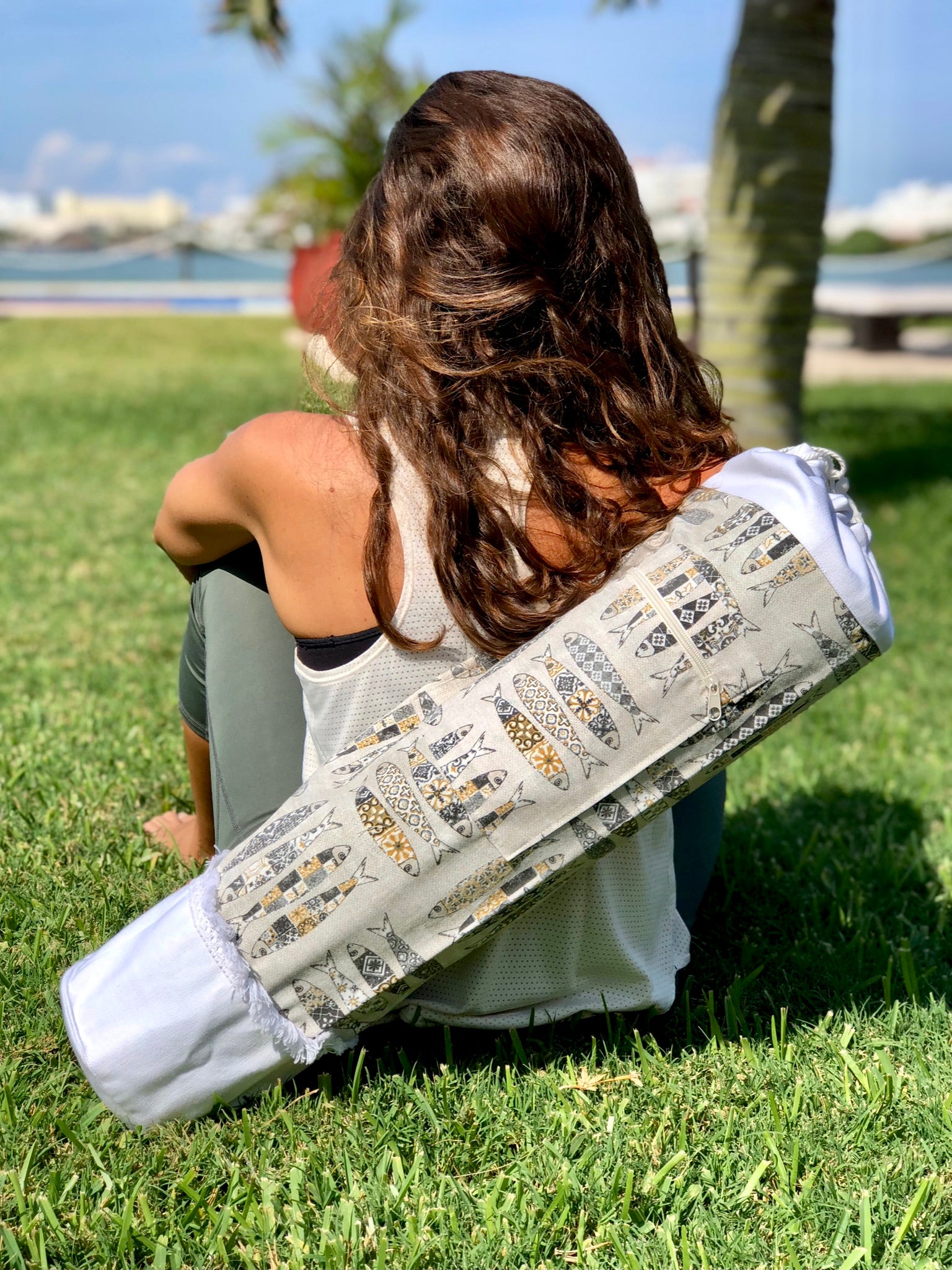 Bolsa para tapete de yoga - Peces