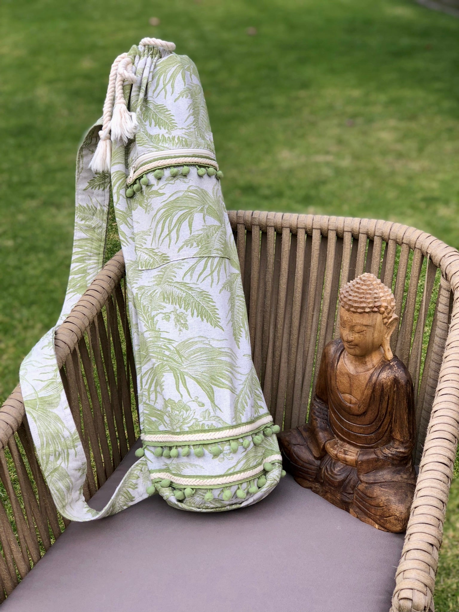Bolsa para tapete de yoga - Hojas