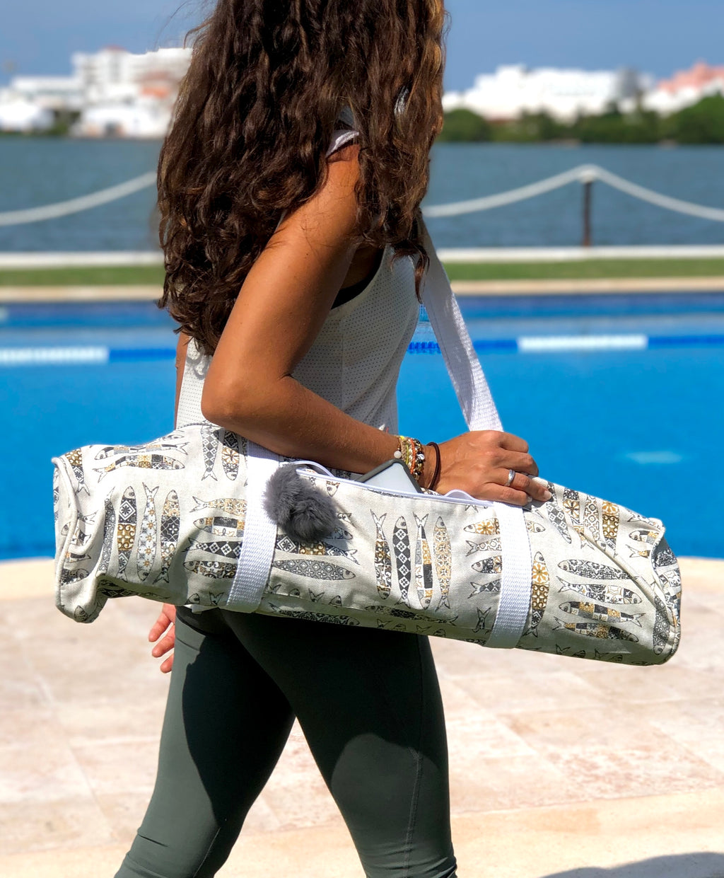 Bolsa para tapete de yoga - Peces