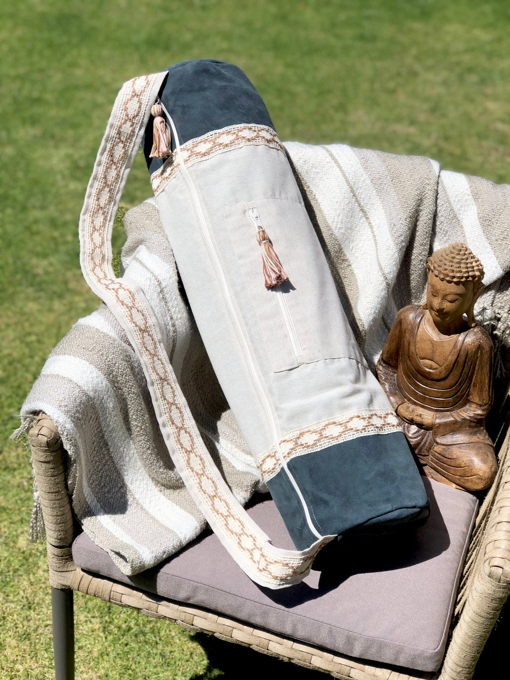 Bolsa para tapete de yoga - Beige