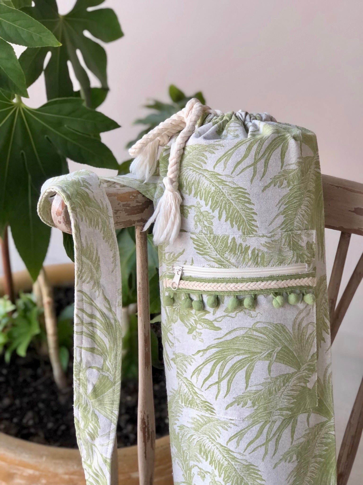 Bolsa para tapete de yoga - Hojas