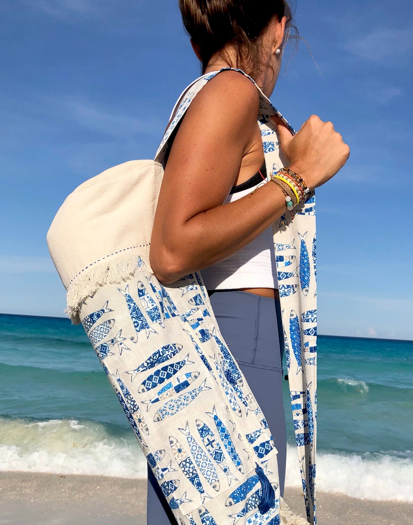 Bolsa para tapete de yoga - Peces
