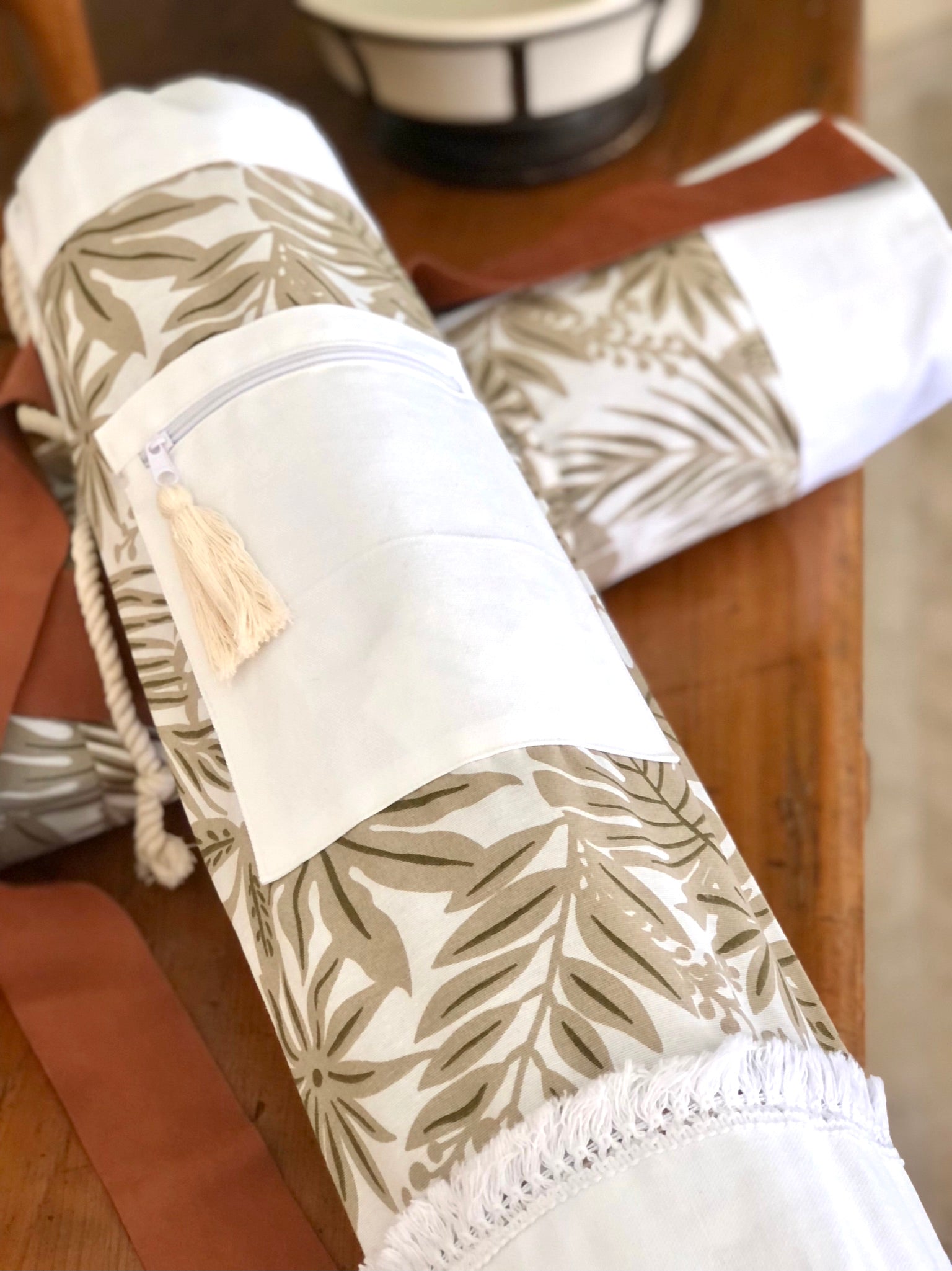 Bolsa para tapete de yoga - Hojas