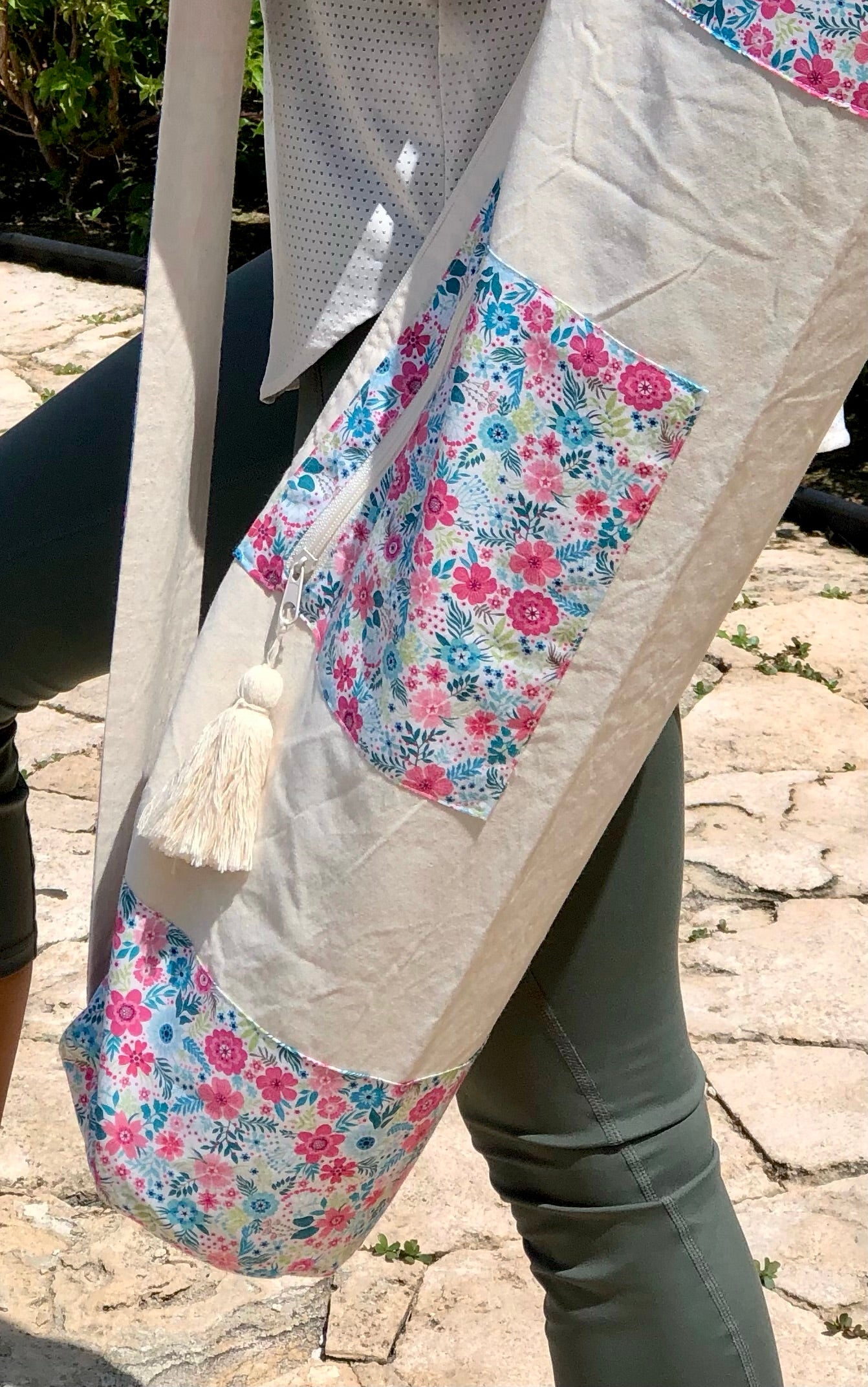 Bolsa para tapete de yoga - Flores