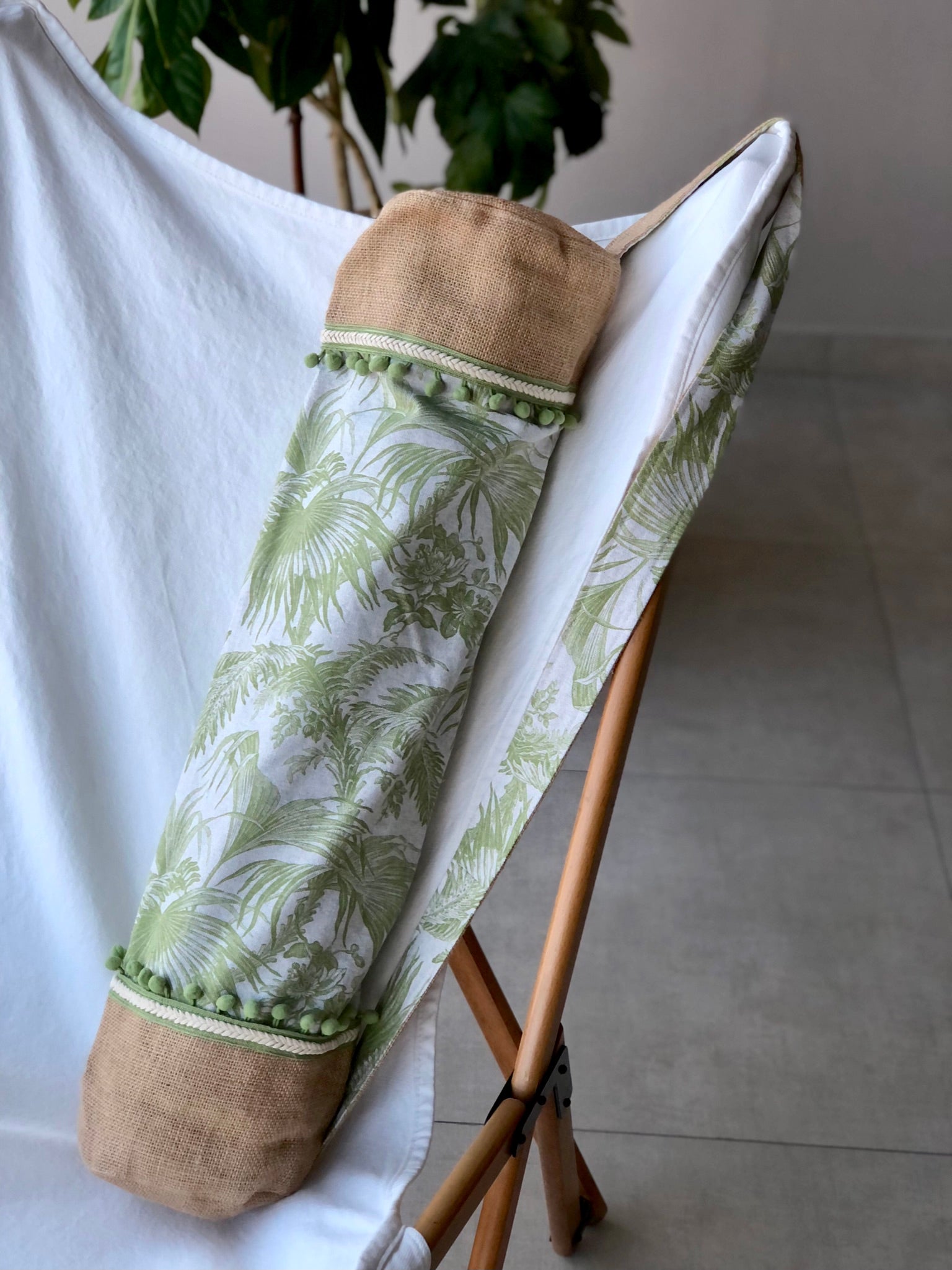 Bolsa para tapete de yoga - Hojas