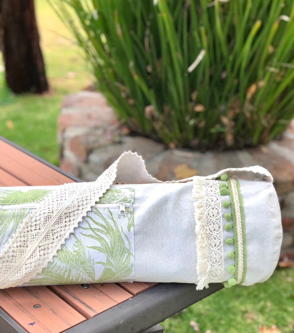 Bolsa para tapete de yoga - Hojas