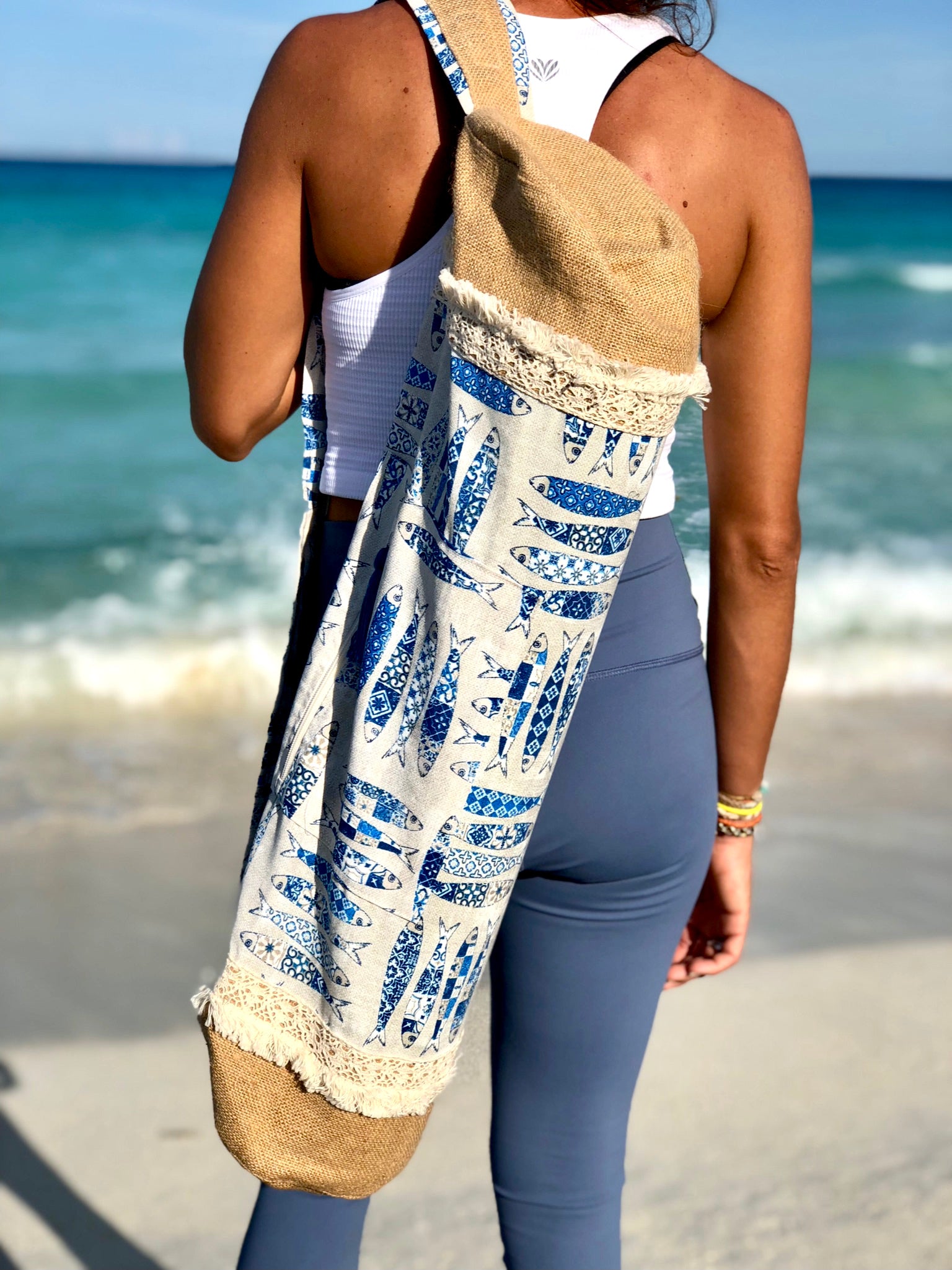 Bolsa para tapete de yoga - Peces