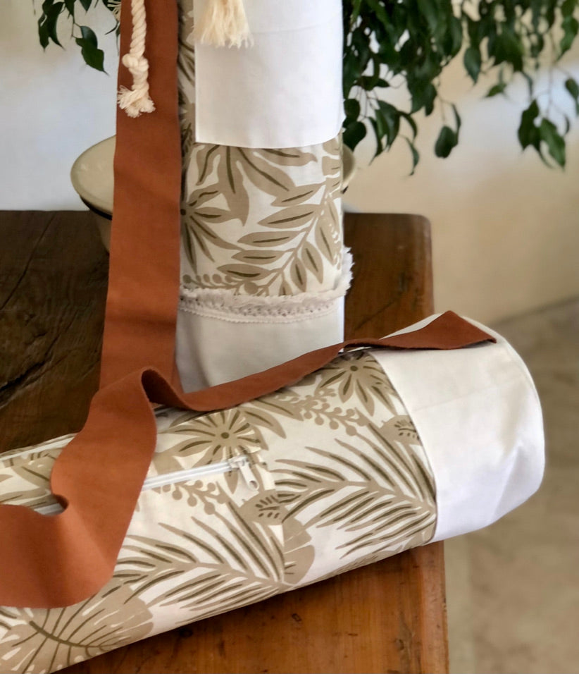 Bolsa para tapete de yoga - Hojas