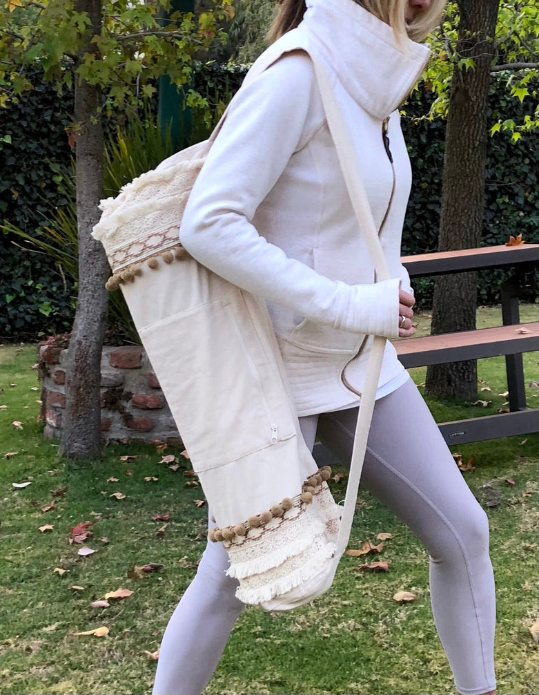 Bolsa para tapete de yoga - Beige