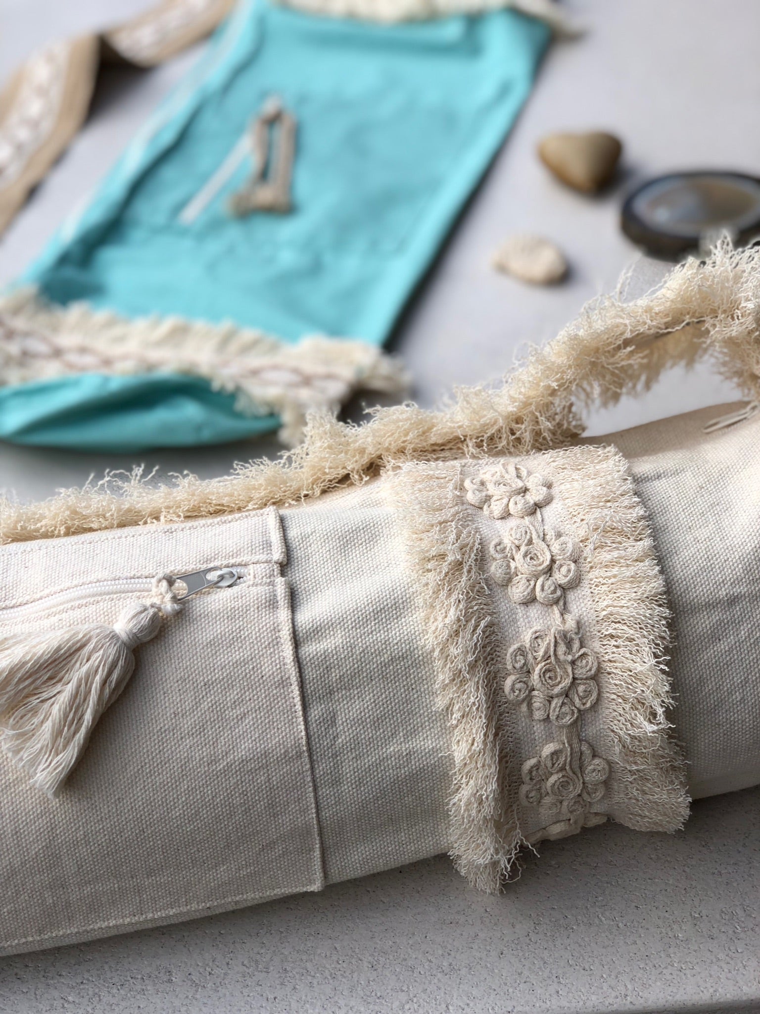 Bolsa para tapete de yoga - Beige