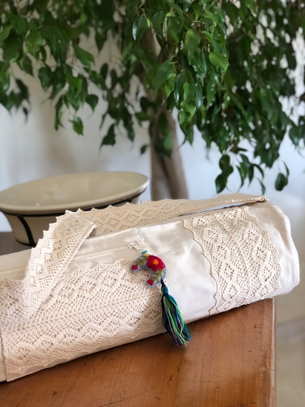 Bolsa para tapete de yoga - Beige