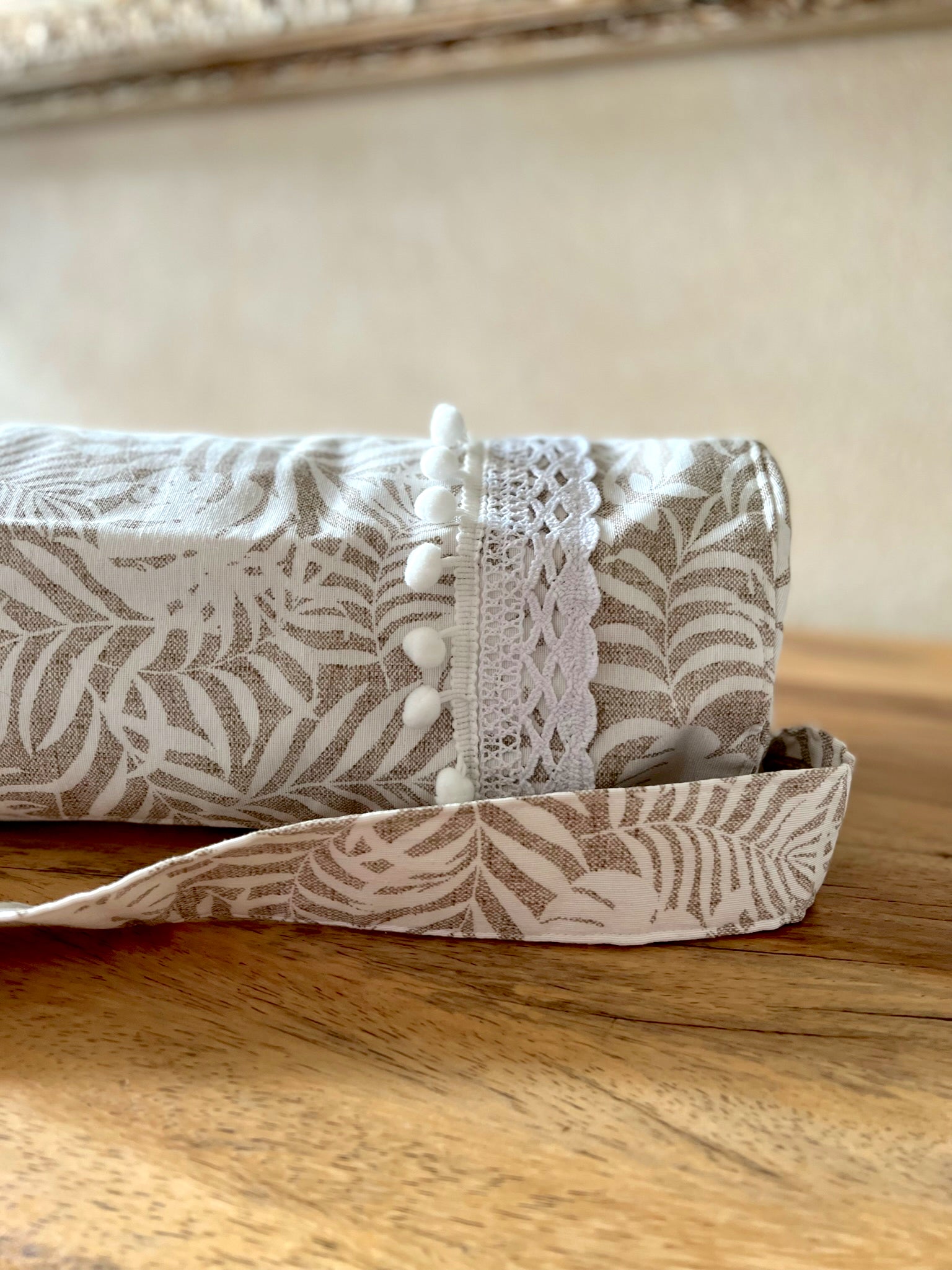 Bolsa para tapete de yoga - Hojas Beige